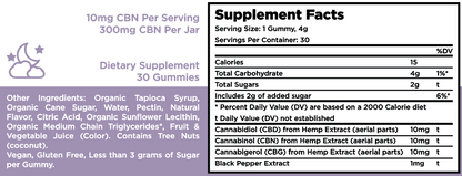 Full Spectrum Sleep Gummies with Bioperine